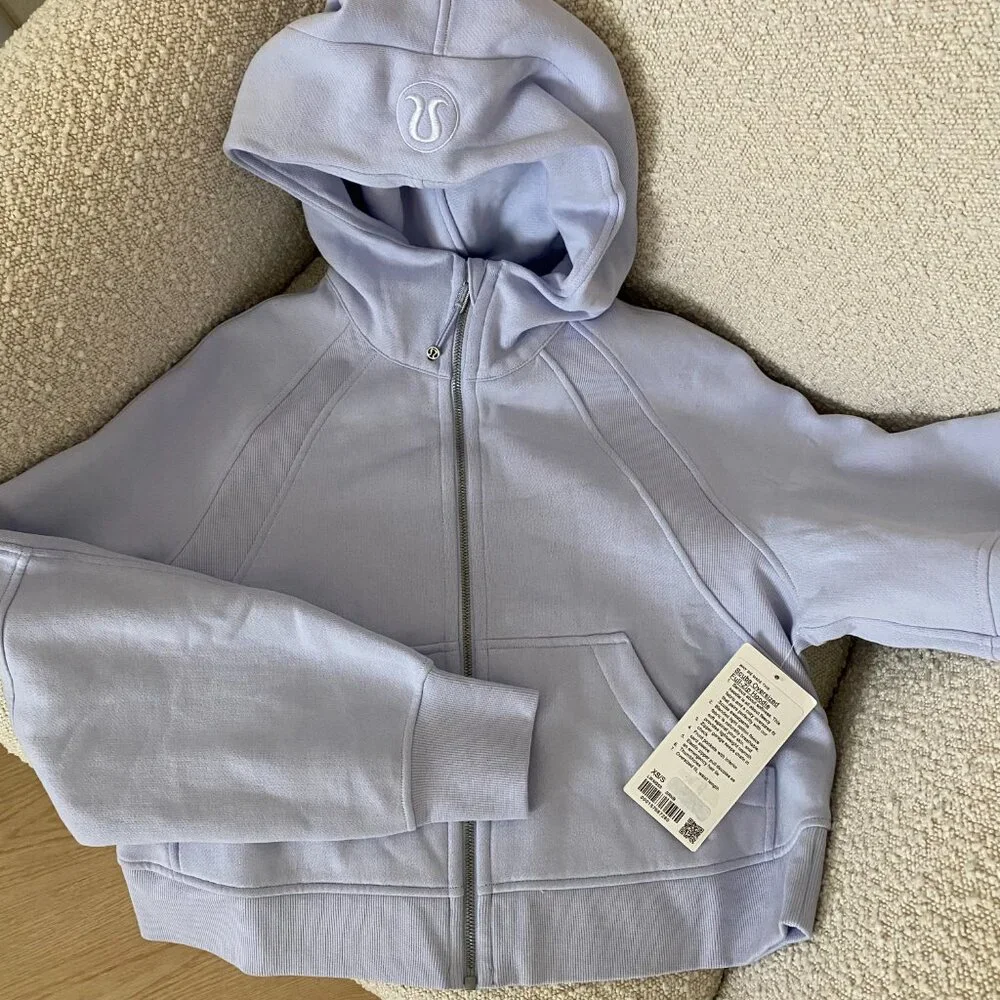 New Lululemon Scuba Oversized Full-Zip Hoodie 'Serene Blue' Size XS/S